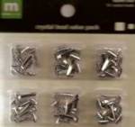 MM SQUARE CLEAR CRYSTAL BRADS VALUE PACK