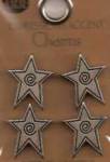 AMM CHARMS - SILVER PRIMITIVE STARS