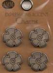 AMM CHARMS - SILVER FUNKY FLOWER