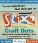 STIX 2 CRAFT DOTS - BOX OF 1600 PERMANENT