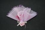 Lilac Favour with Heart Bead Decoration
